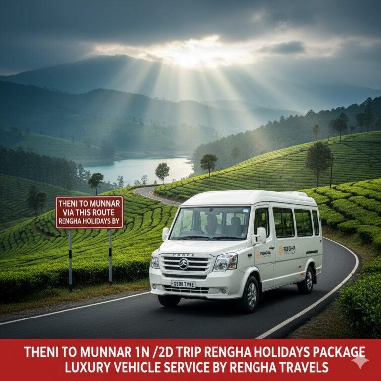 Theni to Munnar: 1 Night / 2 Days Luxury 16+1 Force Urbania Trip