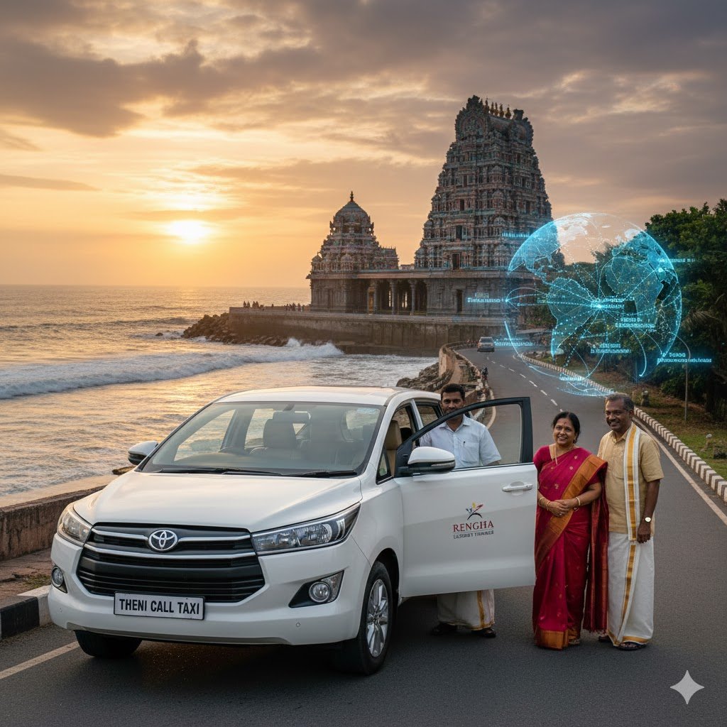 Luxury Arupada Veedu Tour from Theni – Seamless Pilgrimage with RengHa Travels & Thenicalltaxi