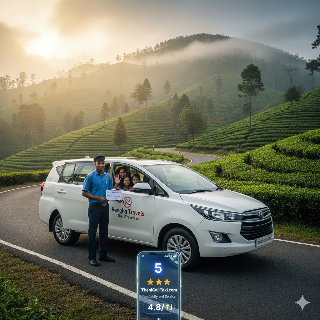 Top Rated Vehicle Operators in Theni District (2026) Rengha Travels, Theni Travels & Theni Call Taxi Reviewed