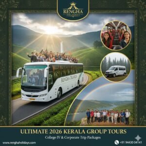 Theni to Alleppey and Vagamon Best College IV Tour and Corporate Trip 2026 - Rengha travels