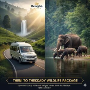 Theni to Thekkady 2-Day Wildlife Escape: Luxury Travel with Rengha Travels