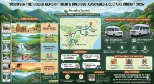 best theni to varattaru , devathanapatty kamatchi amman kovil and thalaiyaru falls tour 2026 with luxury urbania