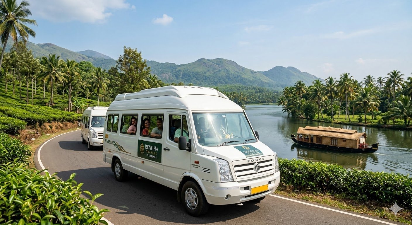 Theni to Alleppey The Ultimate Luxury Road Trip with Rengha Travels Urbania and Tempo Traveller 2026