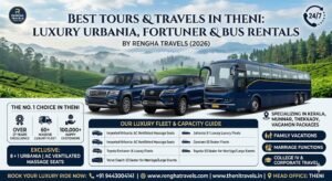 Best Tours and Travels in Theni Luxury Urbania Fortuner Bus Rentals Rengha Travels 2026
