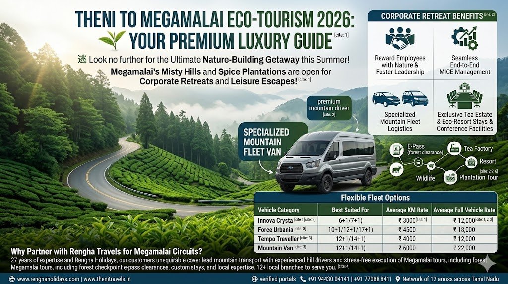 Theni to Megamalai Eco-Tourism 2026