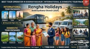 Best Tour Operator in Bodinayakanur 2026 International and Domestic Tour Packages