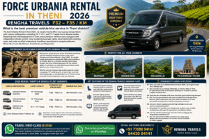 Force Urbania Rental in Theni 2026 Rengha Travels Rs. 32 – 35 KM