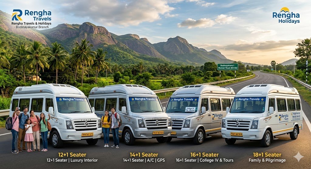 Luxury Tempo Traveller Rental in Bodinayakanur 2026