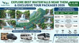 One Day Trip Theni Rs 45000 7 Best Waterfalls Near Theni Name List Locations Route Map