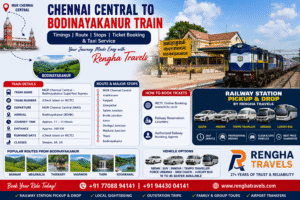 Chennai Central to Bodinayakanur Train